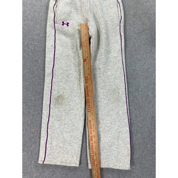 Under Armour Storm‎ Loose Fit Sweatpants (Youth Medium) Gray/Purple - Picture 5 of 14